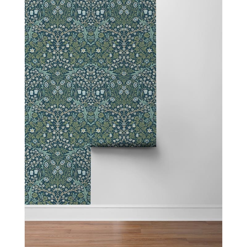 Seabrook Designs Victorian Garden Floral Prepasted Wallpaper