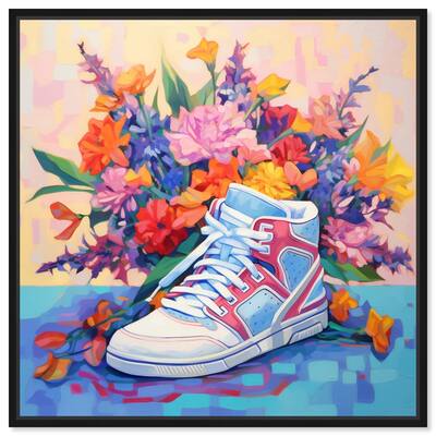 Colorful Sneaker Bouquet II Canvas by Art Remedy