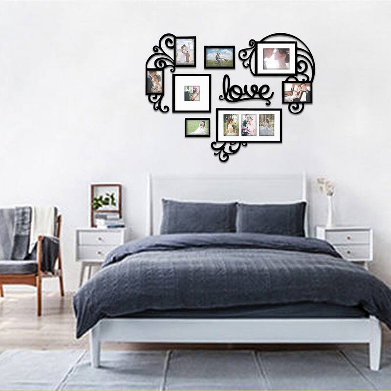 HELLO LAURA Heart-Shaped Photo Frame Set Wall Hanging Picture Frame
