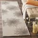 SAFAVIEH Handmade Soho Miyase Modern Burst New Zealand Wool Rug - 2'6" x 8' Runner - Ivory/Silver