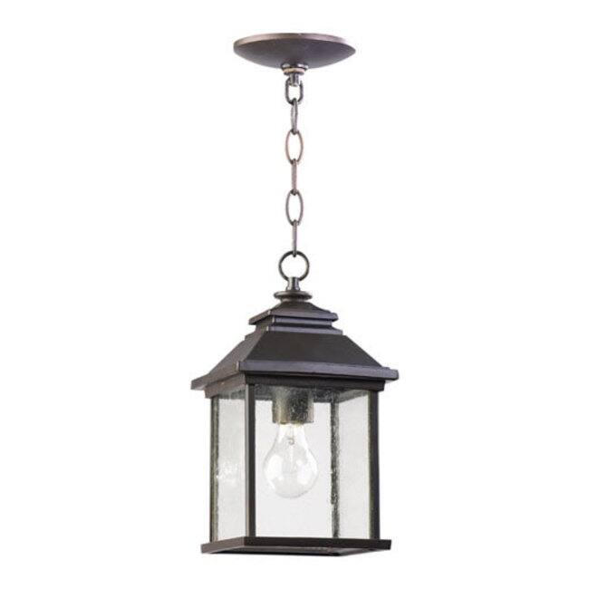 Quorum International Pearson Single Light 7" Wide Outdoor Mini Pendant - Oiled Bronze