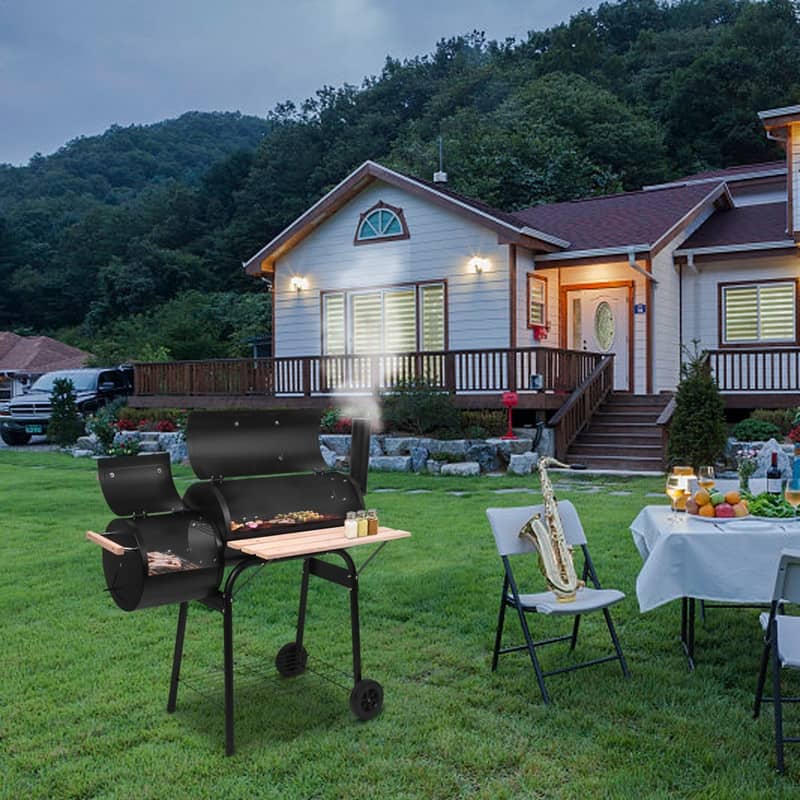 Patio Charcoal Grill Furnace Grilling Barbecue, Camping Cooking,