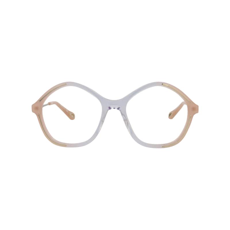Chloé Square-Frame Bio Acetate Optical Frames - Nude Gold Transparent - Multi