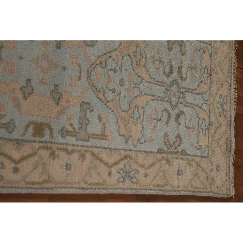 Oushak Oriental Runner Rug Hand-knotted Wool Carpet - 2'8"x 16'0"