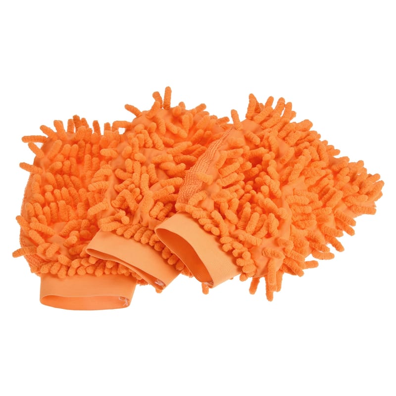 Home Microfiber Chenille Mitts Reusable Scratch-Free Cleaning Glove