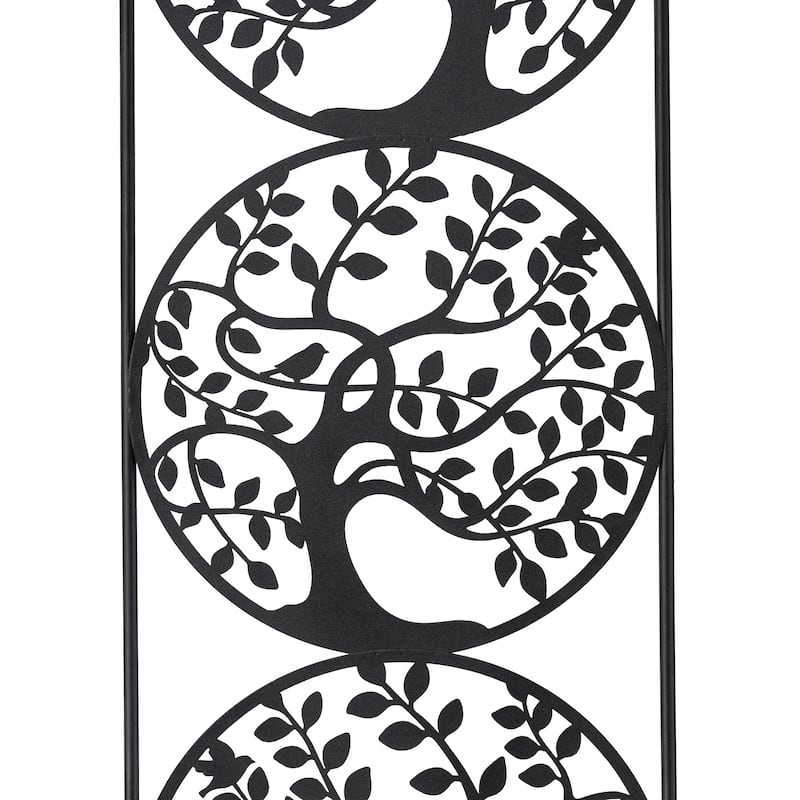 4 Pack Outdoor Metal Panel Garden Trellises for Climbing Plants with Stakes By Glitzhome