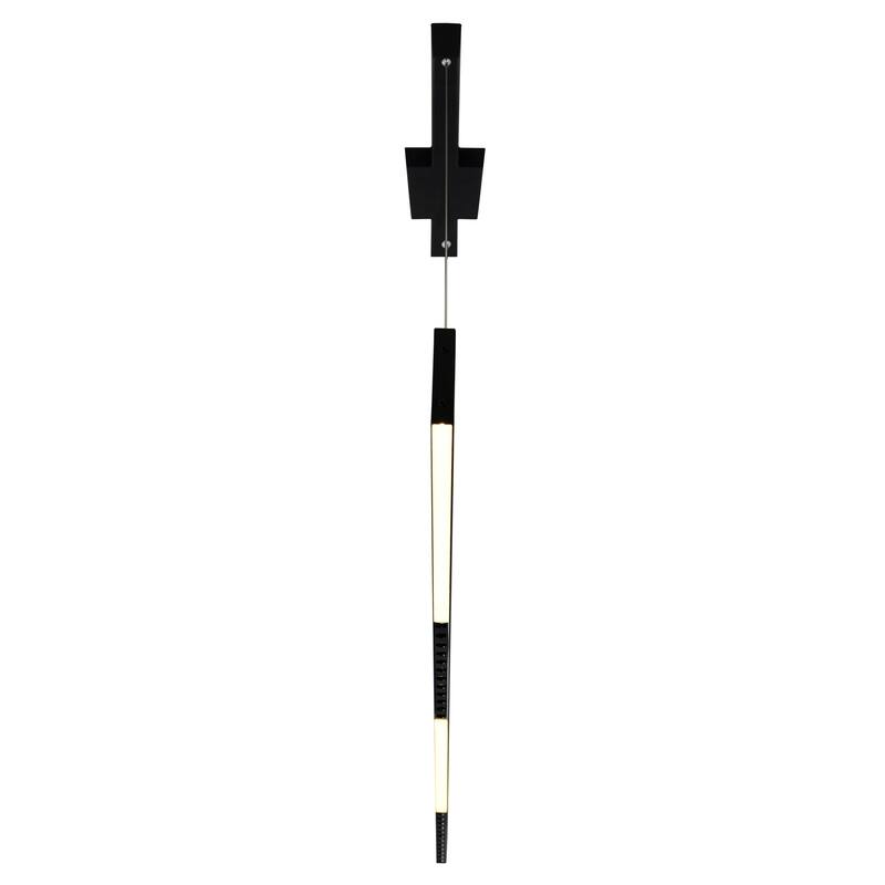 Bellagio 42 in LED Integrated Black Chandelier