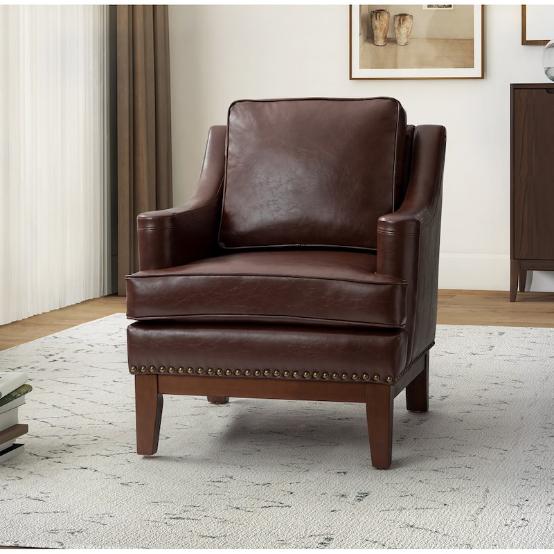 Etienne Comfy Living Room Armchair with Apron Design by HULALA HOME