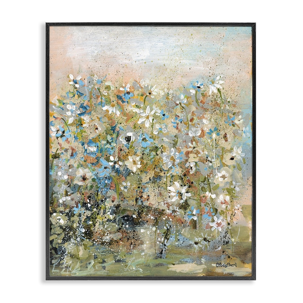 Stupell Speckled Garden Flowers Framed Giclee Art Design By Roy Ebert