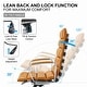 preview thumbnail 31 of 30, LUXMOD® Office Chair Faux Leather Gold Frame Adjustable and Swivel