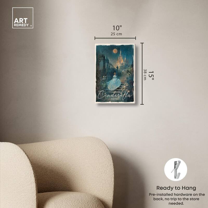 Classic Cinderella Canvas by Art Remedy, Gallery Wrapped