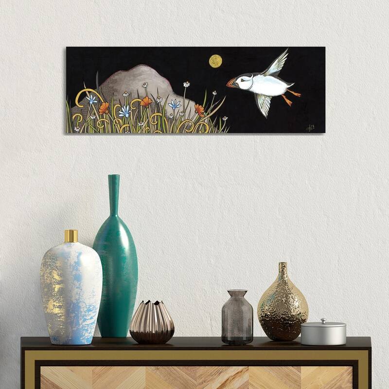 iCanvas "Night Flight" by Anita Inverarity Canvas Print - 12x36x1.5