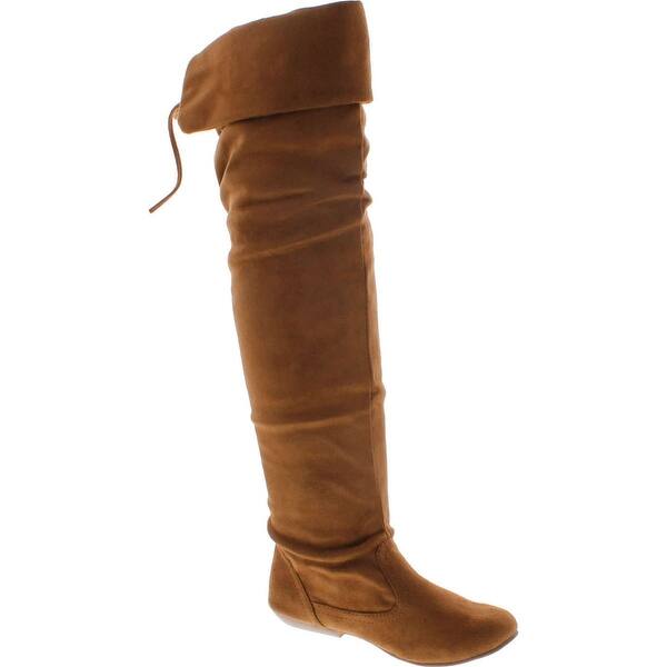 Shop Forever Link Womens Tammy-58 Faux Suede Over The Knee ...
