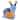 DolliBu Super Soft Blue Snail Stuffed Animal with Pumpkin Plush Decor - 5.5 inches