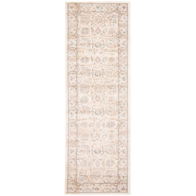 ECARPETGALLERY Machine Woven Tuscany Ivory Area Rug - Ivory - 2'8 x 8'2 - Runner