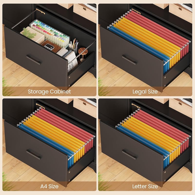 L Shaped Stand or Sit Computer Desk Adjustable Height Electric Desk Drawer Bookshelf