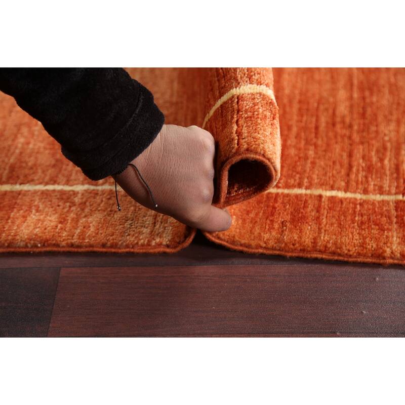 Gabbeh Kashkoli Oriental Runner Rug Wool Hand-knotted Staircase Carpet - 2'8" x 9'0"