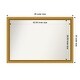 preview thumbnail 74 of 191, Wall Mirror Choose Your Custom Size - Extra Large, Townhouse Gold Wood Outer Size: 46 x 32 in