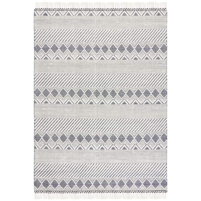 SAFAVIEH Handmade Natura Avril Moroccan Wool Rug - 8' x 10' - Ivory/Charcoal
