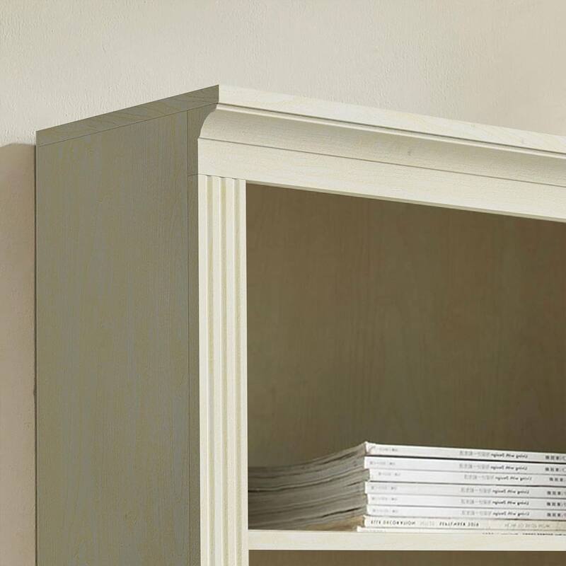 VAUXHILL & CO. Halston Standard Bookcase, Adjustable Shelving Unit, Cream - 73.2