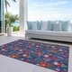 preview thumbnail 2 of 7, Machine Washable Indoor/ Outdoor Christmas Nutcracker Chantille Rug