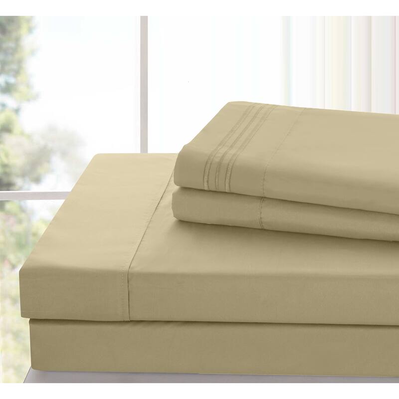 6 Piece Bed Sheet Set Deep Pocket Ultra Soft Microfiber Bedding Sheets