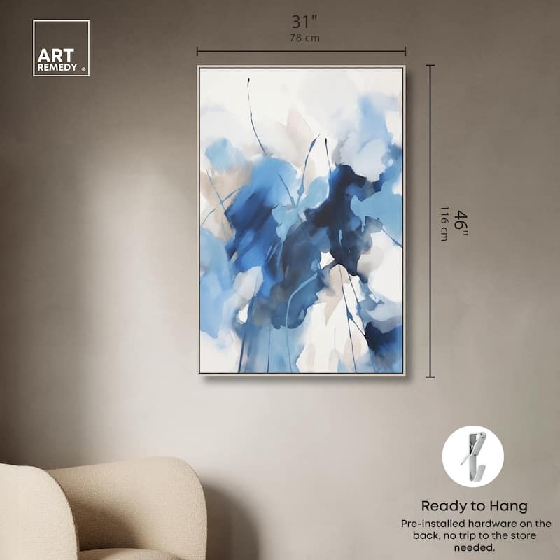 Fleur Bleue I Canvas by Art Remedy