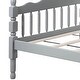 preview thumbnail 9 of 8, Convertible Twin Bunk Bed with Ladder & Guard-Rail, Grey