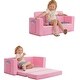 preview thumbnail 7 of 10, Dream On Me Nestle Kids Sofa - Duo Pink