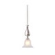 preview thumbnail 1 of 8, Vaxcel Lighting P0415 9" Wide Suspension Mini Pendant Brushed Nickel