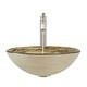 preview thumbnail 23 of 22, 631 Foil Glass Sink, Brushed Nickel Faucet, Sink Ring, Pop-up Drain