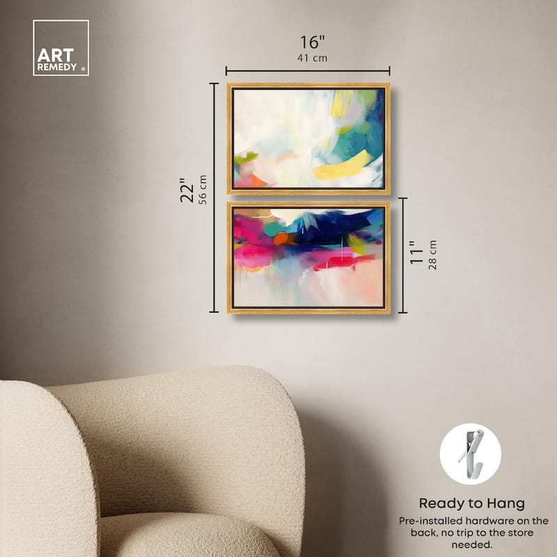 Riot of Color III Canvas Set of 2 by Art Remedy