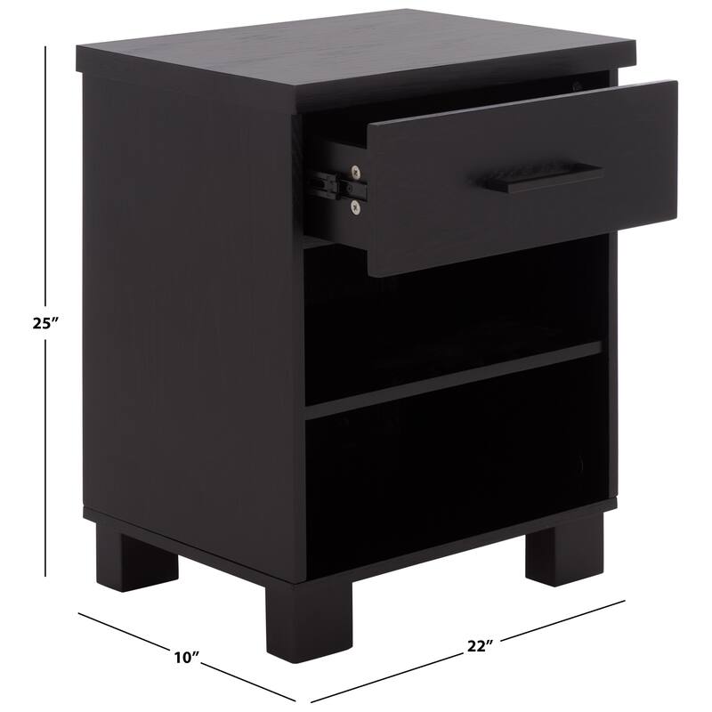 SEI Furniture Himanshu 1-Drawer 2-Shelf Nightstand