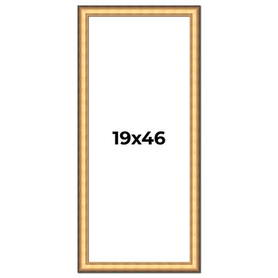 19x46 Frame Gold Plein Aire Solid Wood Picture Frame Width 2 Inches |