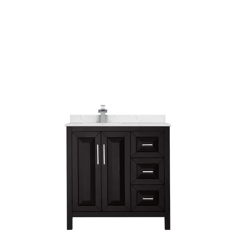 Daria 36-inch Single Vanity, Cultured Marble Top