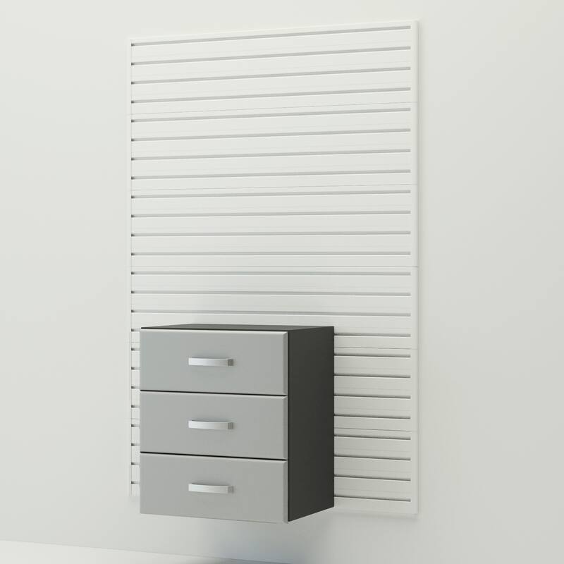 Flow Wall 8 Piece PVC Indoor Cabinet Deluxe Workstation