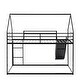 preview thumbnail 5 of 23, Twin over Twin House Bunk Bed with Convertible Slide, Ladder and Safety Guardrail