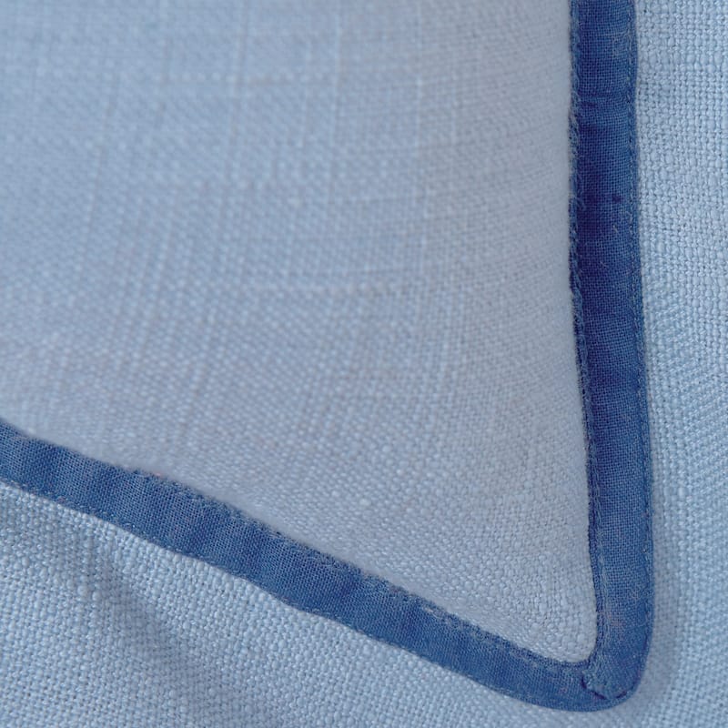 18" x 18" Cotton Flange Decorative Throw Pillow With Insert