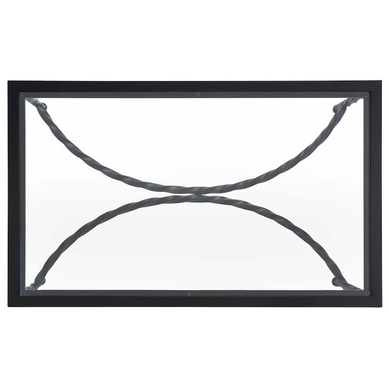 SAFAVIEH Couture Matilda Gold Leaf Glass Coffee Table