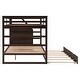 preview thumbnail 15 of 65, Wooden Bunk Bed Storage Bed with Twin Size Trundle and 3 Storage Stairs