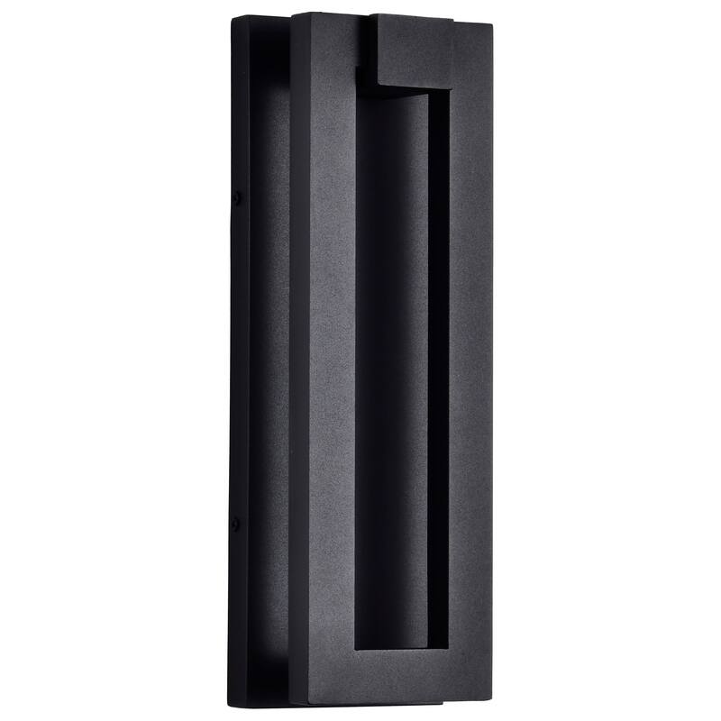 Crew 32 Watt 15 Inch LED Outdoor Sconce Sand Black Finish - Sand Black