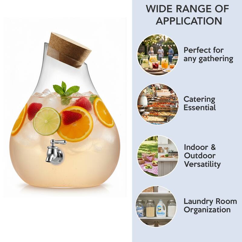 Beverage Dispenser W/Cork Lid