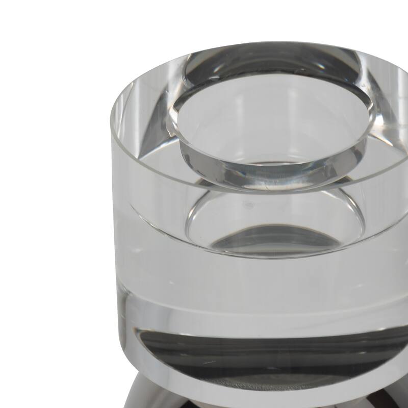 Candle Holder - Crystal Modern Cylinder Taper