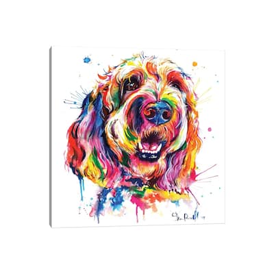 iCanvas "Goldendoodle" by Weekday Best Canvas Print
