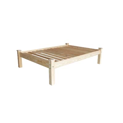 Homestead Unfinished Solid Pine Full Bedframe