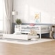 preview thumbnail 27 of 46, Wooden Daybed, Twin Sofa Bed with Trundle and Fence Guardrails for Kids Teens Adults, Wood Slat Support, No Box Spring Needed
