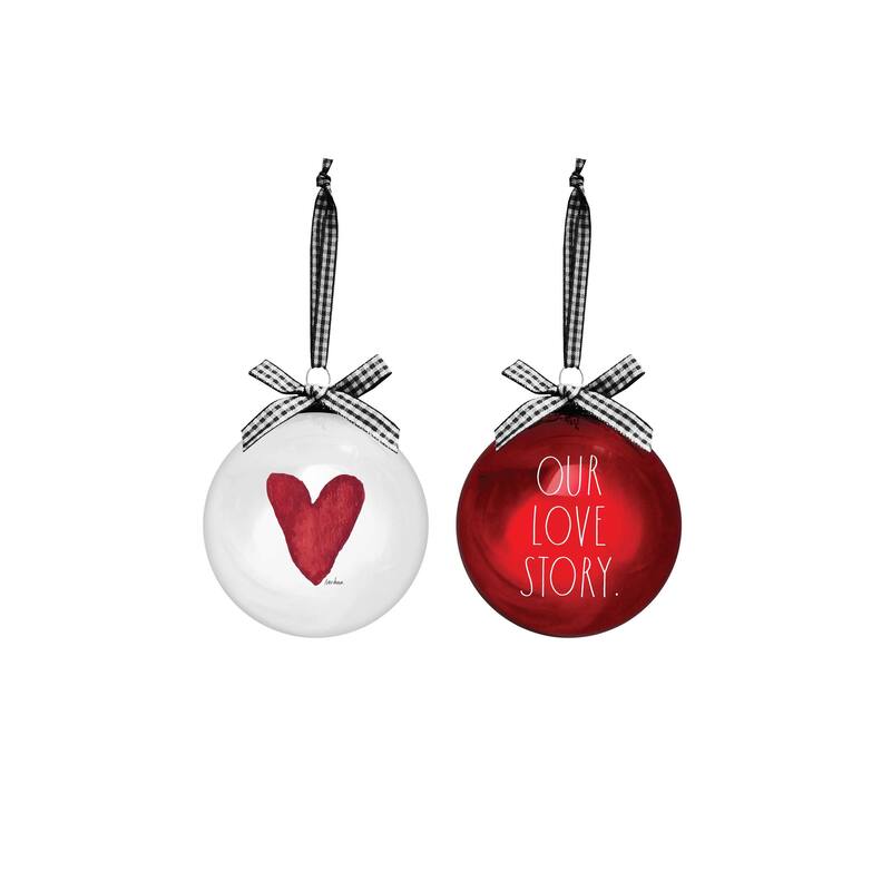 Rae Dunn Set of 2 CHRISTMAS Ornaments