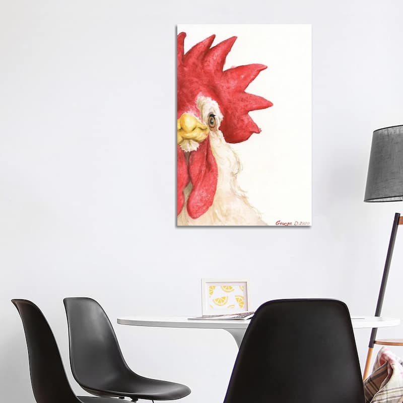 iCanvas "Chicken I" by George Dyachenko Canvas Print - 40x26x1.5