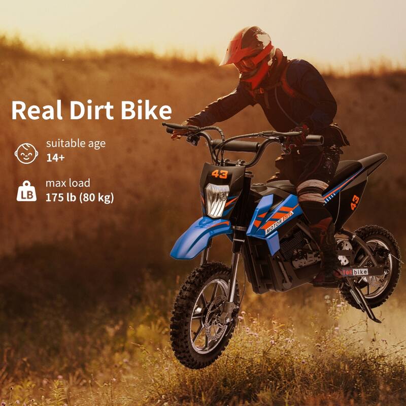 36V Electric Off-Road Motorcycle, Kids Ride on Dirt Bike for Kids Best Gift
