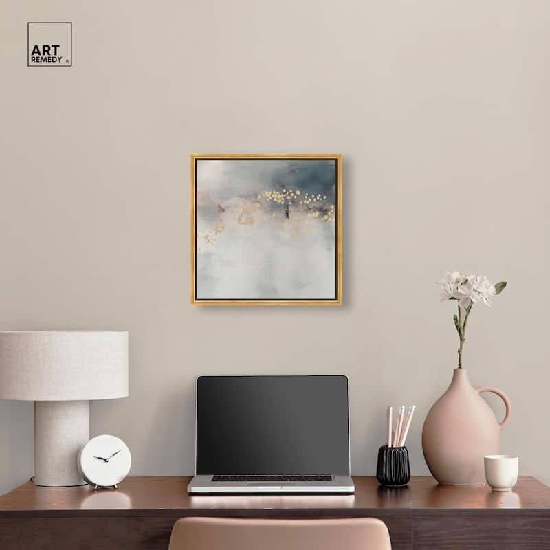 Golden Scatter Canvas by Art Remedy